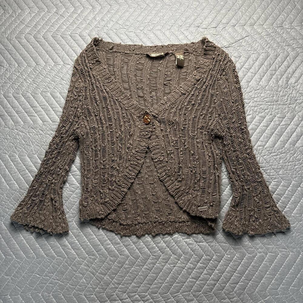 y2k element knit cardigan womens small